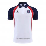 Maglia Polo Paris Saint-Germain Jordan 2022 2023 Bianco