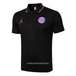 Maglia Polo Paris Saint-Germain Jordan 2021 2022 Nero