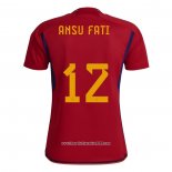 Maglia Spagna Giocatore Ansu Fati Home 2022