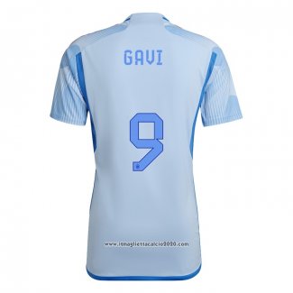 Maglia Spagna Giocatore Gavi Away 2022