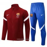 Tuta da Track Giacca FC Barcellona 2021 2022 Rosso