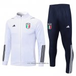 Tuta da Track Giacca Italia 2023 2024 Bianco