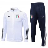 Tuta da Track Giacca Italia 2023 2024 Bianco