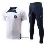 Tuta da Track Paris Saint-Germain Manica Corta 2022 2023 Bianco