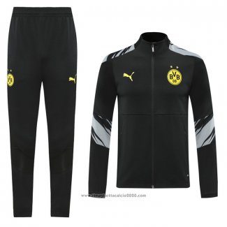 Tuta da Track Giacca Borussia Dortmund 2020 2021 Nero