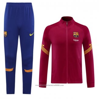 Tuta da Track Giacca FC Barcellona 2020 2021 Rosso