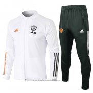 Tuta da Track Giacca Manchester United 2020 2021 Bianco