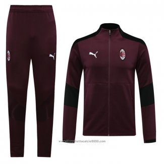 Tuta da Track Giacca Milan 2020 2021 Rosso