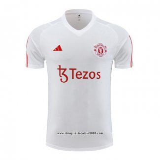 Maglia Allenamento Manchester United 2023 2024 Bianco