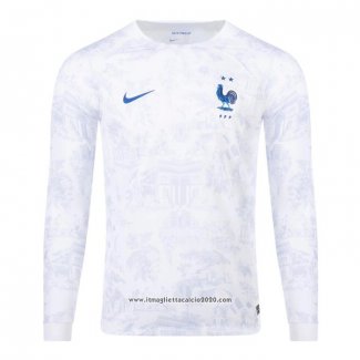 Maglia Francia Away Manica Lunga 2022