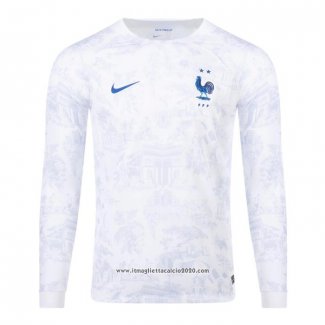 Maglia Francia Away Manica Lunga 2022