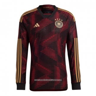 Maglia Germania Away Manica Lunga 2022