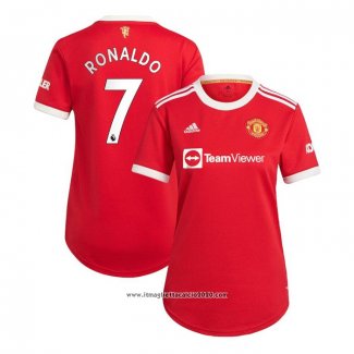 Maglia Manchester United Giocatore Ronaldo Home Donna 2021 2022