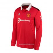 Maglia Manchester United Home Manica Lunga 2022 2023