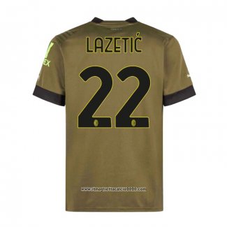 Maglia Milan Giocatore Lazetic Terza 2022 2023