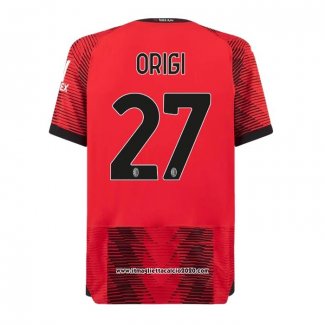 Maglia Milan Giocatore Origi Home 2023 2024