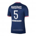 Maglia Paris Saint-Germain Giocatore Marquinhos Home 2021 2022