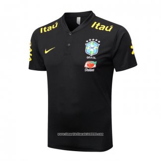 Maglia Polo Brasile 2022 2023 Nero