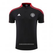 Maglia Polo Manchester United 2022 2023 Nero e Rosso