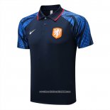 Maglia Polo Paesi Bassi 2022 2023 Blu