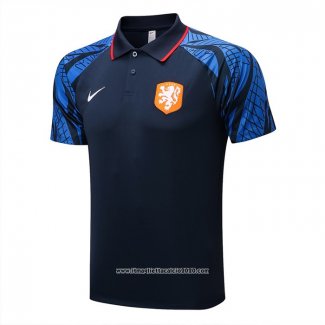 Maglia Polo Paesi Bassi 2022 2023 Blu