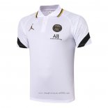 Maglia Polo Paris Saint-Germain Jordan 2020 2021 Bianco