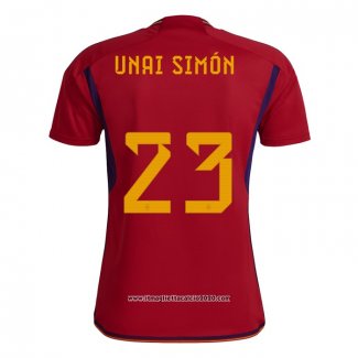 Maglia Spagna Giocatore Unai Simon Home 2022