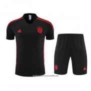 Tuta da Track Bayern Monaco Manica Corta 2022 2023 Nero - Pantalon Corto