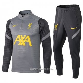 Tuta da Track Felpa Liverpool Bambino 2021 2022 Grigio