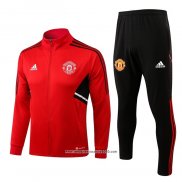 Tuta da Track Giacca Manchester United Bambino 2022 2023 Rosso