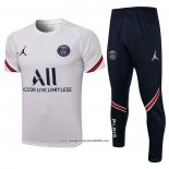 Tuta da Track Paris Saint-Germain Manica Corta 2021 2022 Bianco