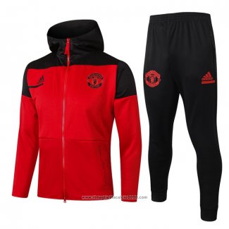 Tuta da Track con Capucha Manchester United 2020 2021 Rosso