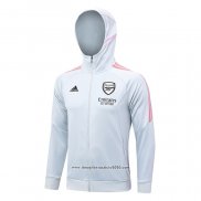 Giacca con Capucha Arsenal 2023 2024 Grigio