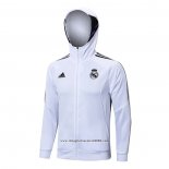 Giacca con Capucha Real Madrid 2022 2023 Bianco