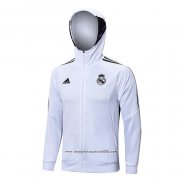 Giacca con Capucha Real Madrid 2022 2023 Bianco