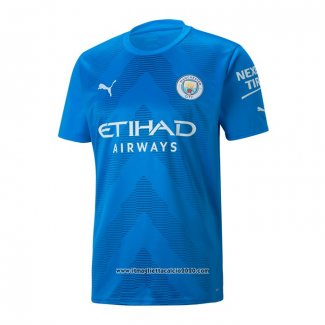 Maglia Manchester City Portiere 2022 2023 Blu