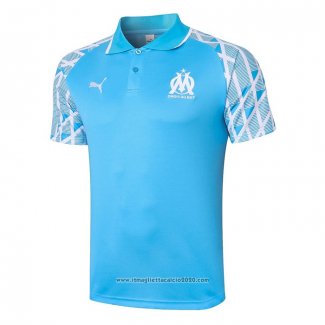 Maglia Polo Olympique Marsiglia 2020 2021 Blu