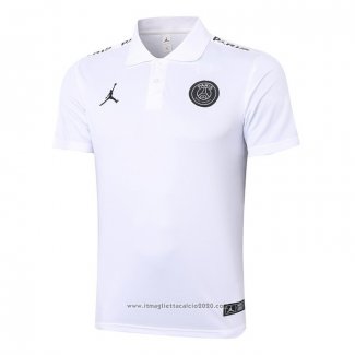 Maglia Polo Paris Saint-Germain 2020 2021 Bianco