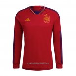 Maglia Spagna Home Manica Lunga 2022