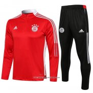 Tuta da Track Felpa Bayern Monaco 2021 2022 Rosso