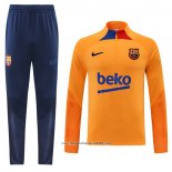 Tuta da Track Felpa FC Barcellona 2022 2023 Arancione