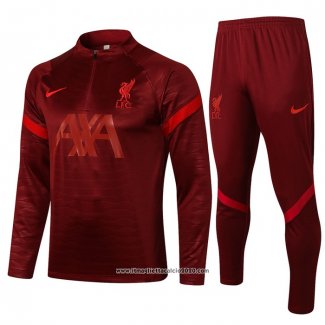 Tuta da Track Felpa Liverpool 2021 2022 Rosso