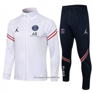 Tuta da Track Giacca Paris Saint-Germain Bambino 2021 2022 Bianco