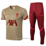 Tuta da Track Liverpool Manica Corta 2021 2022 Giallo