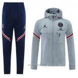 Tuta da Track con Capucha Paris Saint-Germain 2021 2022 Grigio