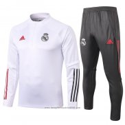 Tuta da Track Felpa Real Madrid 2020 2021 Bianco