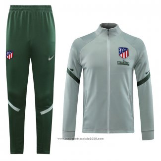 Tuta da Track Giacca Atletico Madrid 2020 2021 Grigio