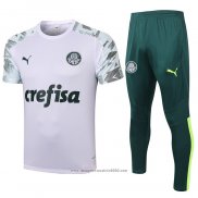 Tuta da Track Palmeiras Manica Corta 2020 2021 Bianco