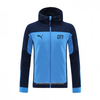 Giacca con Capucha Manchester City 2020 2021 Blu