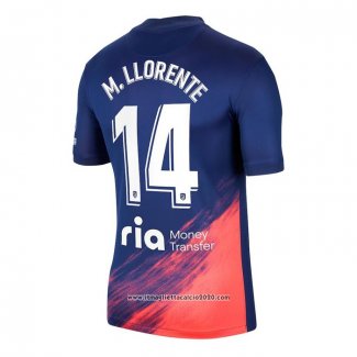 Maglia Atletico Madrid Giocatore M.llorente Away 2021 2022